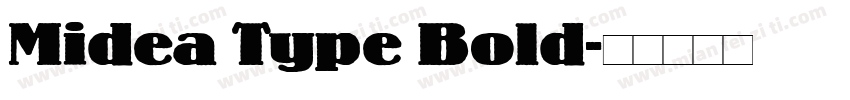 Midea Type Bold字体转换